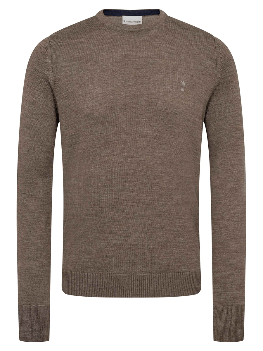 Bruun & Stengade Strik & Sweat 2502-04001-brown_S - Bygholm Menswear